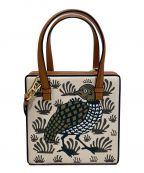 LOEWEロエベ）の古着「POSTAL TILE ANIMALS BAG」｜ベージュ OCHRE