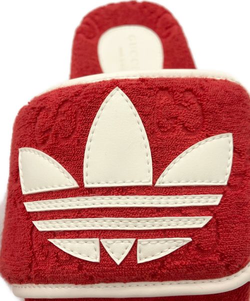 GUCCI（グッチ）GUCCI (グッチ) adidas (アディダス) GG プラットフォーム サンダル レッド サイズ:37 未使用品の古着・服飾アイテム