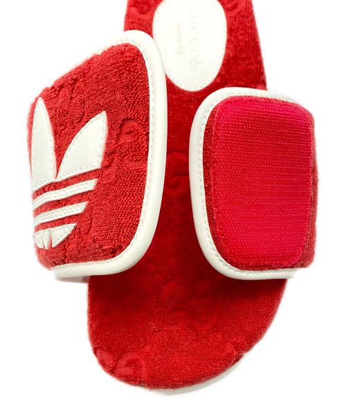 GUCCI（グッチ）GUCCI (グッチ) adidas (アディダス) GG platform sandal レッド サイズ:SIZE 37の古着・服飾アイテム