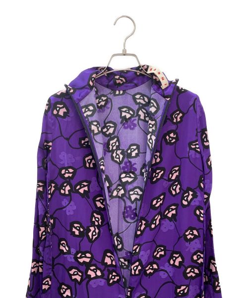 MARNI（マルニ）MARNI (マルニ) フラワープリントワンピース パープル サイズ:36の古着・服飾アイテム
