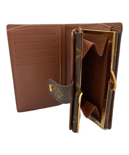 LOUIS VUITTON（ルイ ヴィトン）LOUIS VUITTON (ルイ ヴィトン) ポルトフォイユ・ヴィエノワ/がま口財布 ブラウンの古着・服飾アイテム