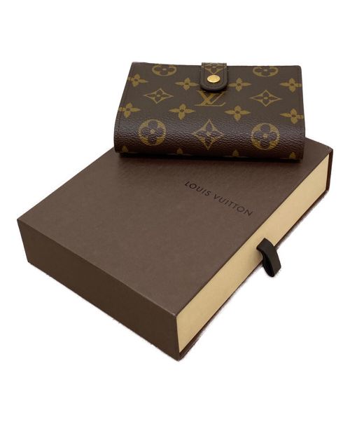 LOUIS VUITTON（ルイ ヴィトン）LOUIS VUITTON (ルイ ヴィトン) ポルトフォイユ・ヴィエノワ/がま口財布 ブラウンの古着・服飾アイテム