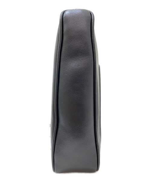 PRADA（プラダ）PRADA (プラダ) Leather Prada Triangle pouch ブラック サイズ:-の古着・服飾アイテム