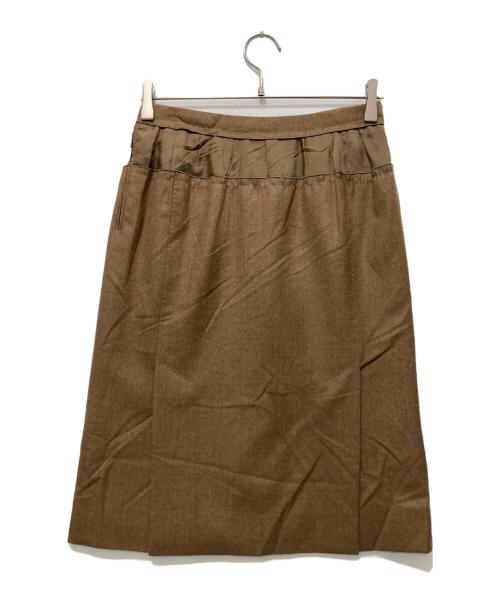 LOUIS VUITTON（ルイ ヴィトン）LOUIS VUITTON (ルイ ヴィトン) スリットスカート ブラウン サイズ:38の古着・服飾アイテム
