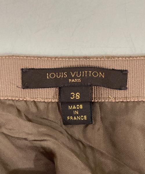 LOUIS VUITTON（ルイ ヴィトン）LOUIS VUITTON (ルイ ヴィトン) スリットスカート ブラウン サイズ:38の古着・服飾アイテム