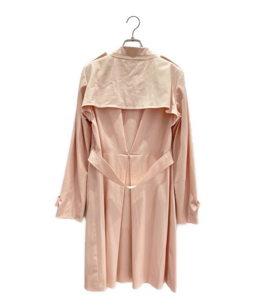 CELINE（セリーヌ）CELINE (セリーヌ) ノーカラートレンチコート ピンク サイズ:40の古着・服飾アイテム