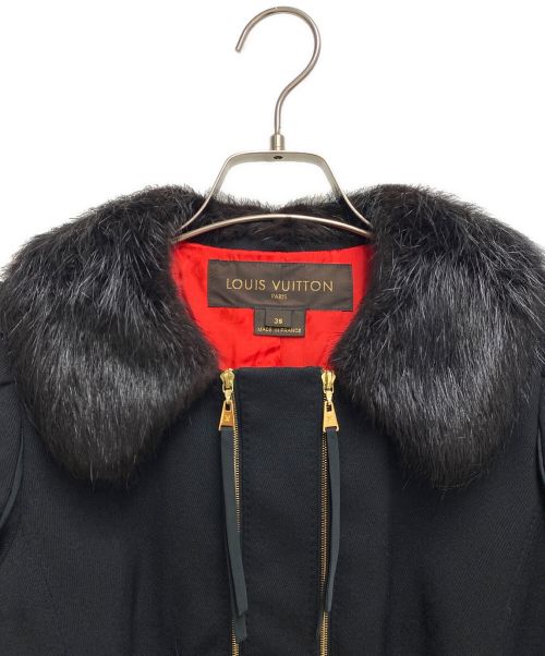 LOUIS VUITTON（ルイ ヴィトン）LOUIS VUITTON (ルイ ヴィトン) ファージャケット ブラック サイズ:38の古着・服飾アイテム