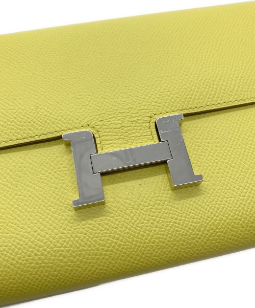 HERMES（エルメス）HERMES (エルメス) コンスタンスロング/長財布 イエローの古着・服飾アイテム