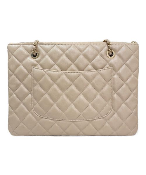 CHANEL（シャネル）CHANEL (シャネル) マトラッセチェーンショルダーバッグ ベージュの古着・服飾アイテム