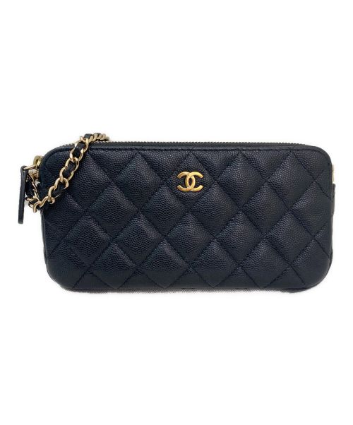 CHANEL（シャネル）CHANEL (シャネル) チェーンウォレット ブラックの古着・服飾アイテム