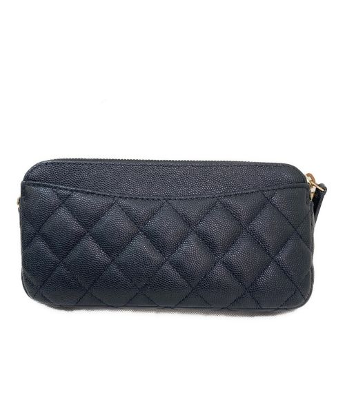 CHANEL（シャネル）CHANEL (シャネル) チェーンウォレット ブラックの古着・服飾アイテム