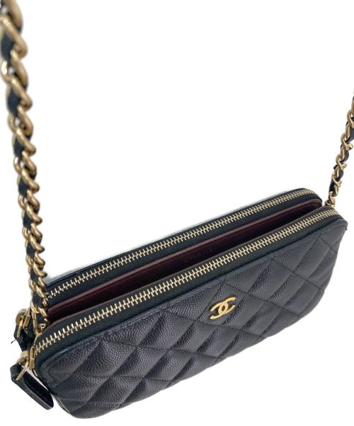 CHANEL（シャネル）CHANEL (シャネル) チェーンウォレット ブラックの古着・服飾アイテム