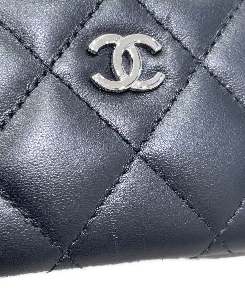 CHANEL（シャネル）CHANEL (シャネル) マトラッセカードケース ブラックの古着・服飾アイテム