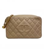 CHANELシャネル）の古着「チェーンショルダーバッグ」｜ベージュ