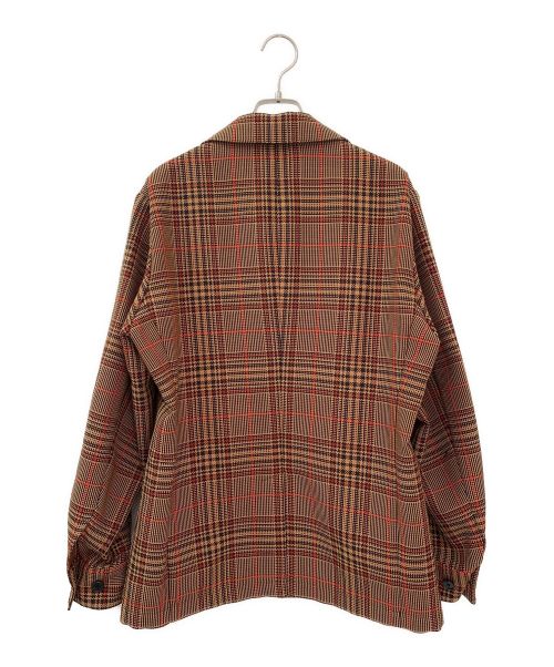 CABAN（キャバン）CABAN (キャバン) グレンチェックカバーオールジャケット ブラウン サイズ:Mの古着・服飾アイテム
