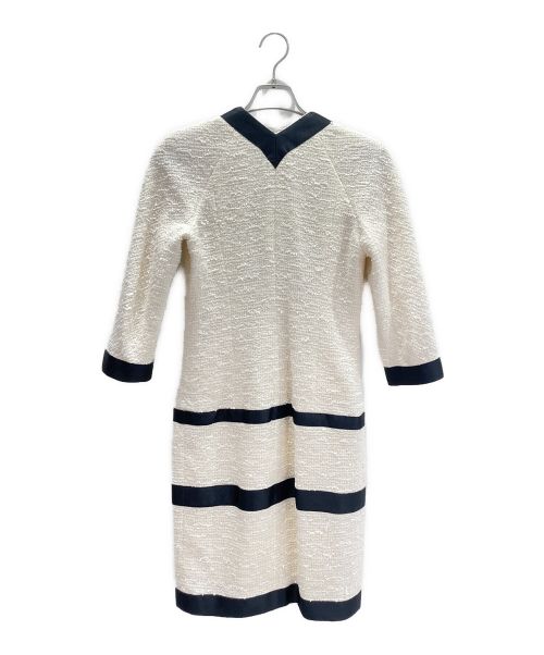 CHANEL（シャネル）CHANEL (シャネル) ツイードワンピース ホワイト サイズ:36の古着・服飾アイテム