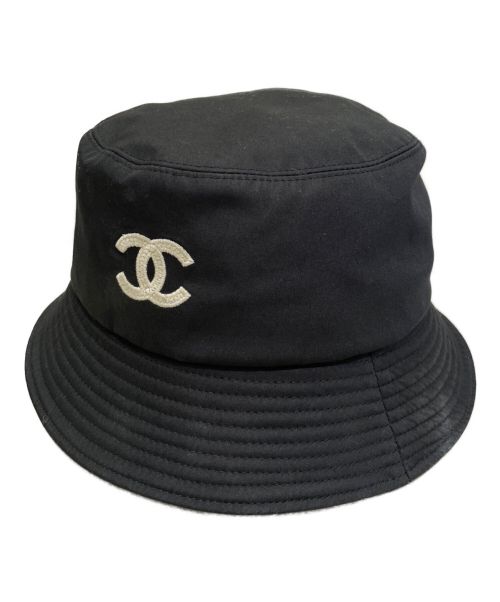 CHANEL（シャネル）CHANEL (シャネル) ココマークバケットハット ブラック サイズ:Mの古着・服飾アイテム