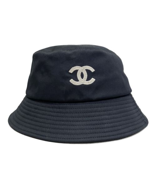 CHANEL（シャネル）CHANEL (シャネル) ココマークバケットハット ブラック サイズ:Mの古着・服飾アイテム