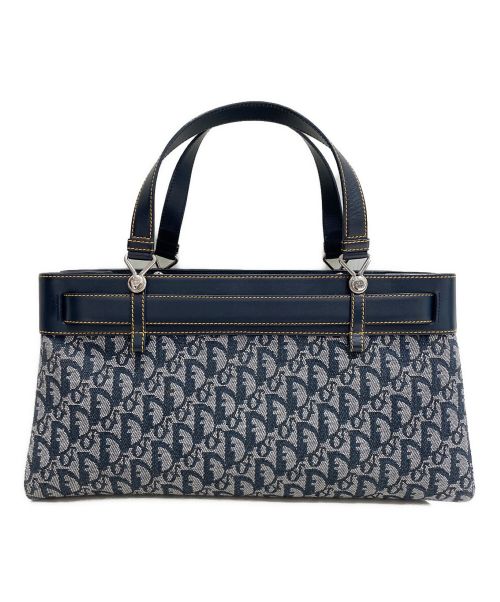 Christian Dior（クリスチャン ディオール）Christian Dior (クリスチャン ディオール) トロッターハンドバッグ ネイビーの古着・服飾アイテム