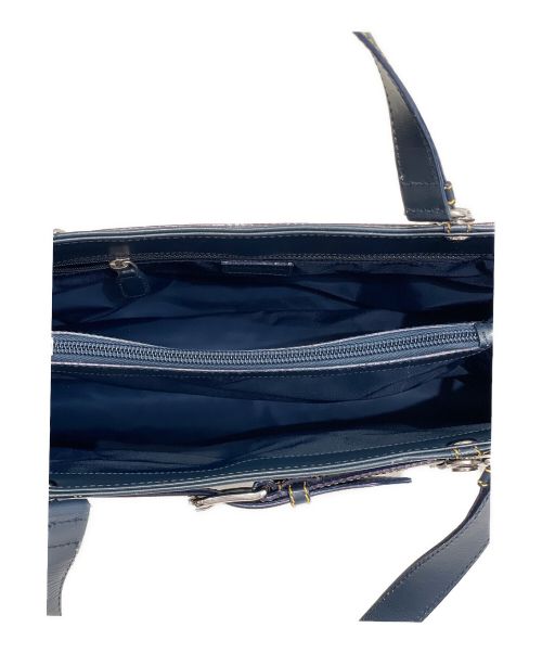 Christian Dior（クリスチャン ディオール）Christian Dior (クリスチャン ディオール) トロッターハンドバッグ ネイビーの古着・服飾アイテム