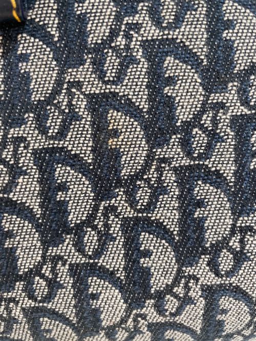 Christian Dior（クリスチャン ディオール）Christian Dior (クリスチャン ディオール) トロッターハンドバッグ ネイビーの古着・服飾アイテム