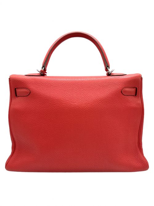 HERMES（エルメス）HERMES (エルメス) ケリー 35/シルバー金具/トリヨンクレマンス/ピンク系/□O刻印 ピンク系 サイズ:35の古着・服飾アイテム
