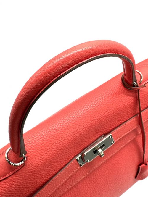 HERMES（エルメス）HERMES (エルメス) ケリー 35/シルバー金具/トリヨンクレマンス/ピンク系/□O刻印 ピンク系 サイズ:35の古着・服飾アイテム