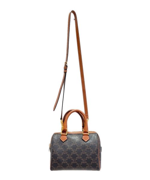 CELINE（セリーヌ）CELINE (セリーヌ) スモールボストン ブラウンの古着・服飾アイテム
