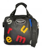 VANSON×SUPREMEバンソン×シュプリーム）の古着「Leathers Letters Bag」｜ブラック