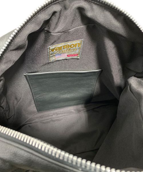 VANSON×SUPREME（バンソン×シュプリーム）VANSON×SUPREME (バンソン×シュプリーム) Leathers Letters Bag ブラックの古着・服飾アイテム