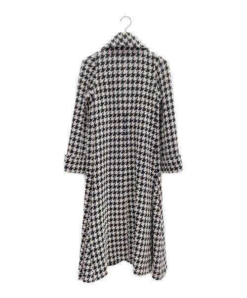 CHANEL（シャネル）CHANEL (シャネル) ココマークボタンツイードコート ブラック×ホワイト サイズ:36の古着・服飾アイテム