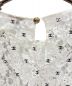 中古・古着 CHANEL (シャネル) CC PRONT WHITE LACE TOPS ホワイト サイズ:36：140000円