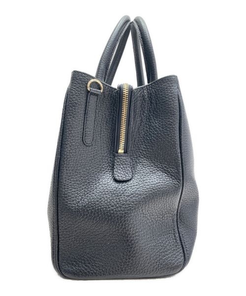 PRADA（プラダ）PRADA (プラダ) レザートートバッグ ブラックの古着・服飾アイテム
