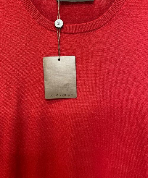 LOUIS VUITTON（ルイ ヴィトン）LOUIS VUITTON (ルイ ヴィトン) カシミヤニット レッド サイズ:XL 未使用品の古着・服飾アイテム