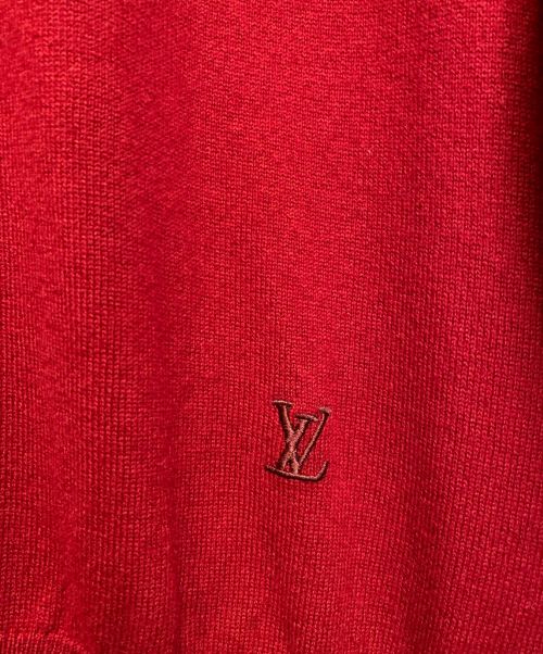 LOUIS VUITTON（ルイ ヴィトン）LOUIS VUITTON (ルイ ヴィトン) カシミヤニット レッド サイズ:XL 未使用品の古着・服飾アイテム
