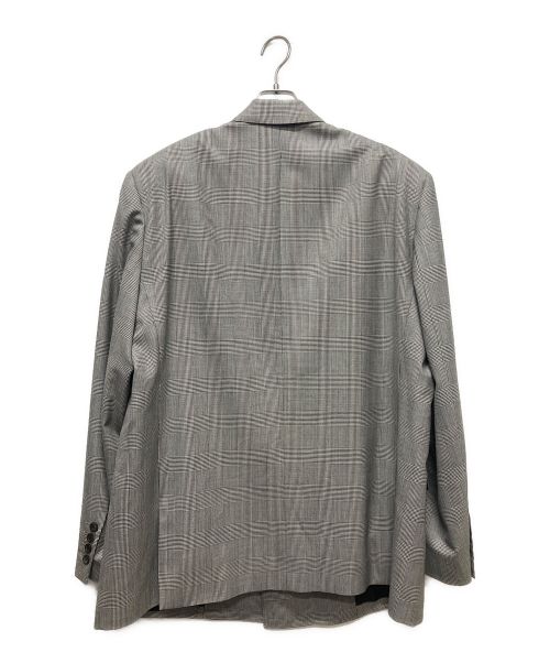 BALENCIAGA（バレンシアガ）BALENCIAGA (バレンシアガ) オーバーサイズ チェック柄 テーラード ジャケット グレー サイズ:48 未使用品の古着・服飾アイテム