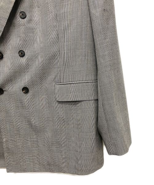 BALENCIAGA（バレンシアガ）BALENCIAGA (バレンシアガ) オーバーサイズ チェック柄 テーラード ジャケット グレー サイズ:48 未使用品の古着・服飾アイテム