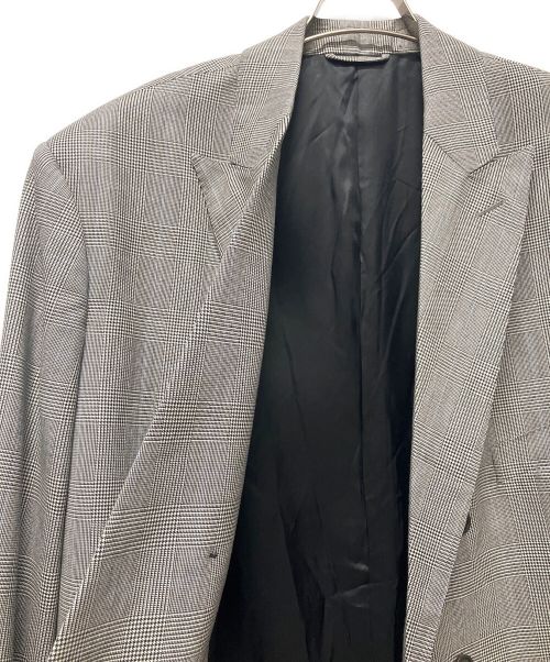BALENCIAGA（バレンシアガ）BALENCIAGA (バレンシアガ) オーバーサイズ チェック柄 テーラード ジャケット グレー サイズ:48 未使用品の古着・服飾アイテム