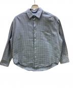 amiアミ）の古着「チェックシャツ」｜ブルー