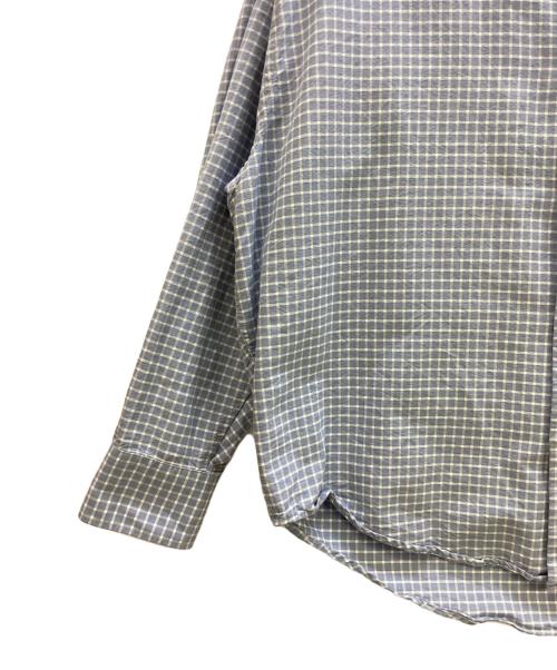 ami（アミ）ami (アミ) チェックシャツ ブルー サイズ:40の古着・服飾アイテム