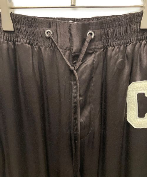 CELINE（セリーヌ）CELINE (セリーヌ) ロゴワッペン付 サイドライン アスレチックパンツ ブラウン サイズ:34の古着・服飾アイテム