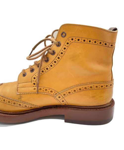 Tricker's（トリッカーズ）Tricker's (トリッカーズ) ウィングチップカントリーブーツ ベージュ サイズ:8.5の古着・服飾アイテム