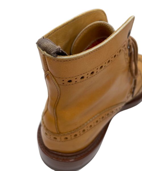 Tricker's（トリッカーズ）Tricker's (トリッカーズ) ウィングチップカントリーブーツ ベージュ サイズ:8.5の古着・服飾アイテム