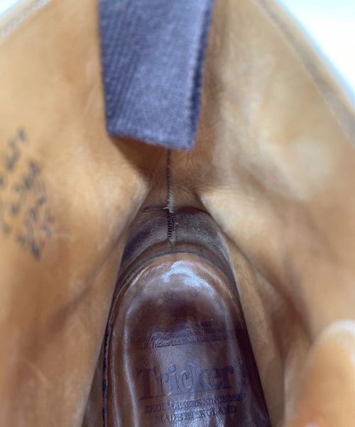 Tricker's（トリッカーズ）Tricker's (トリッカーズ) ウィングチップカントリーブーツ ベージュ サイズ:8.5の古着・服飾アイテム