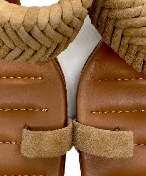 GIA BORGHINI（ジア・ボルギーニ）GIA BORGHINI (ジア・ボルギーニ) ウーブンストラップサンダル ベージュ サイズ:38の古着・服飾アイテム