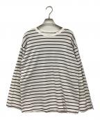 MUSE de Deuxieme Classeミューズ ドゥーズィエム クラス）の古着「ボーダーTシャツ」｜ホワイト×ブラック