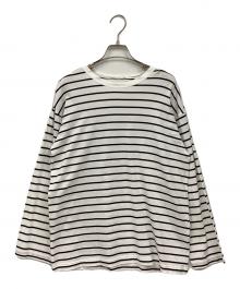 MUSE de Deuxieme Classe（ミューズ ドゥーズィエム クラス）の古着「ボーダーTシャツ」｜ホワイト×ブラック