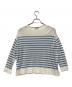 JOHN SMEDLEY (ジョンスメドレー) カットソー ホワイト×ブルー サイズ:S：6000円