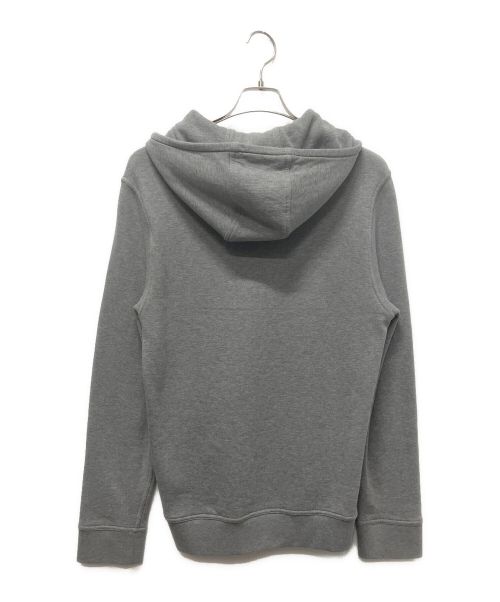 HERMES（エルメス）HERMES (エルメス) レザーパッチデザインフーディ グレー サイズ:Mの古着・服飾アイテム