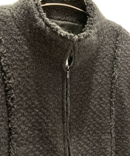 CHANEL（シャネル）CHANEL (シャネル) ウールアンゴラジャケット チャコールグレー サイズ:36の古着・服飾アイテム